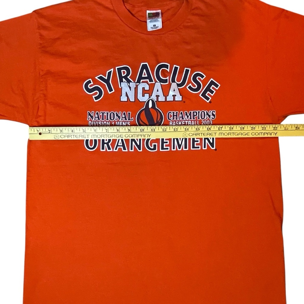 Vintage Syracuse T-Shirt SU Orangemen Basketball 2003 National Champions Mens XL - Picture 13 of 14